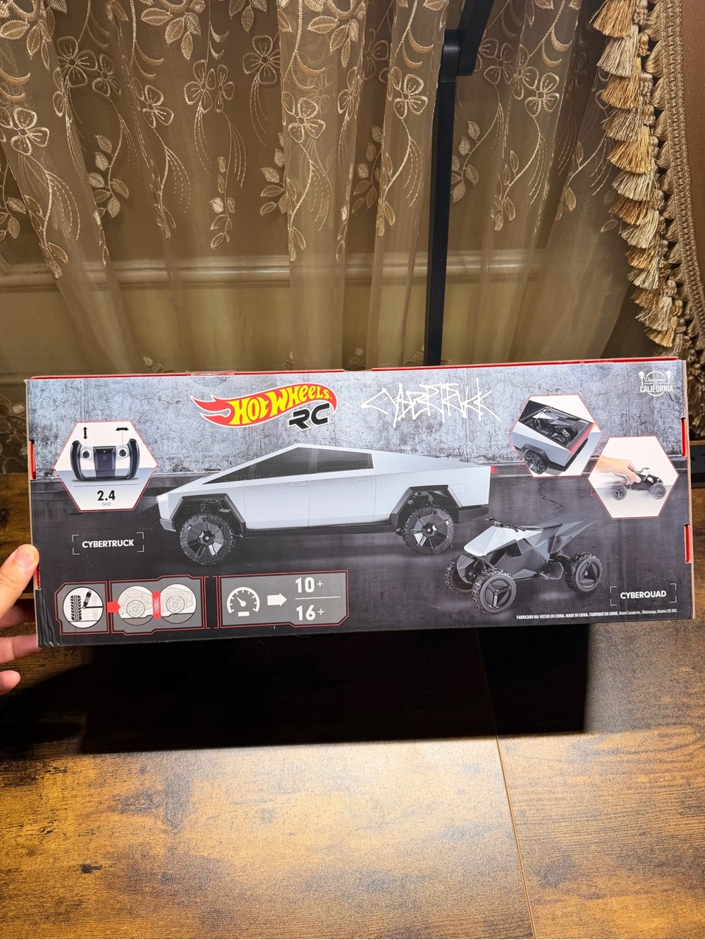 Hot Wheels RC Cybertruck Remote Control Vehicle - Silver